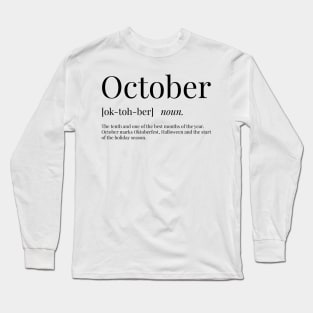 October Definition Long Sleeve T-Shirt